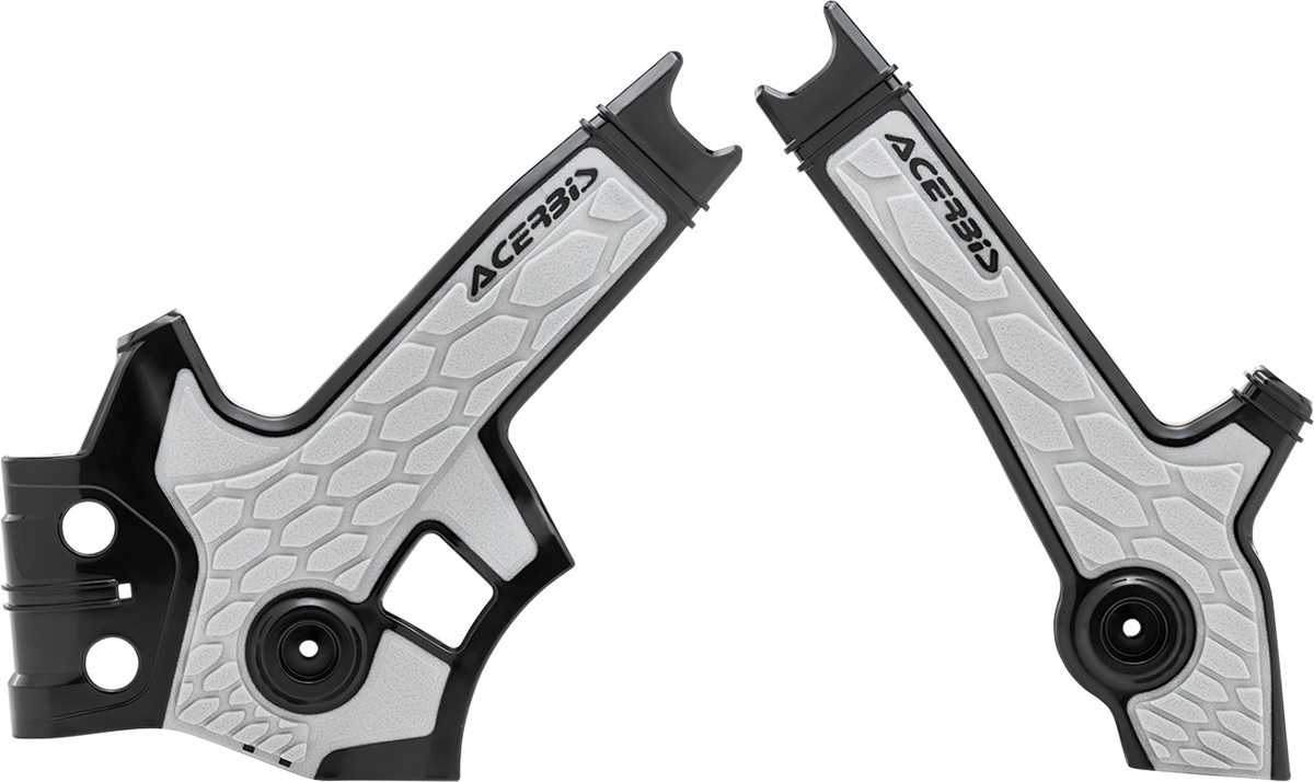 Acerbis X Grip Frame Guards Black Silver