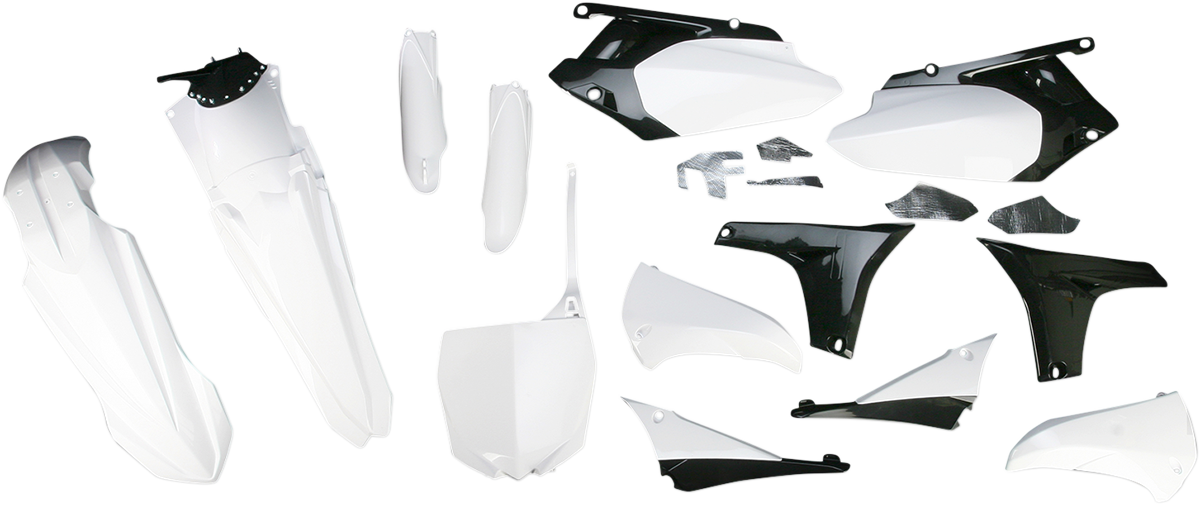 Acerbis Complete Plastic Fender Body Kit White/Black N/A