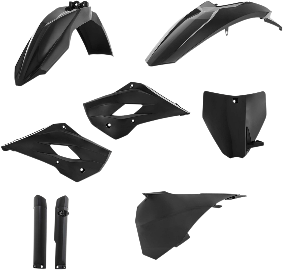 Acerbis Complete Plastic Fender Body Kit Black