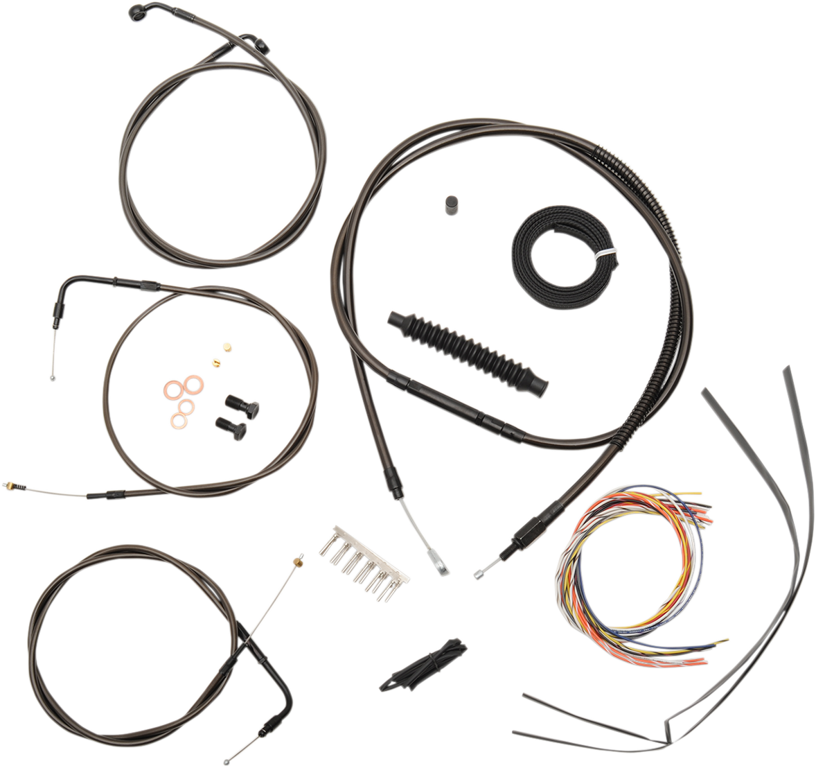 LA Chopper 15-17in Midnight Handlebar Controls Kit wo ABS