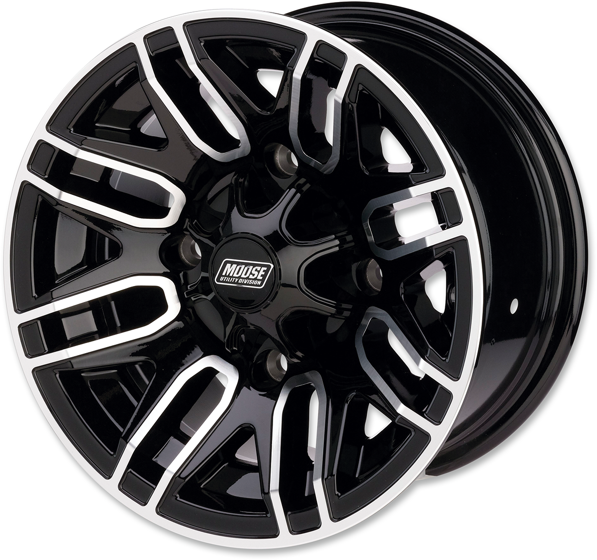 MU 112X Black Front Wheel Assembly 14x7 4/136 4+3
