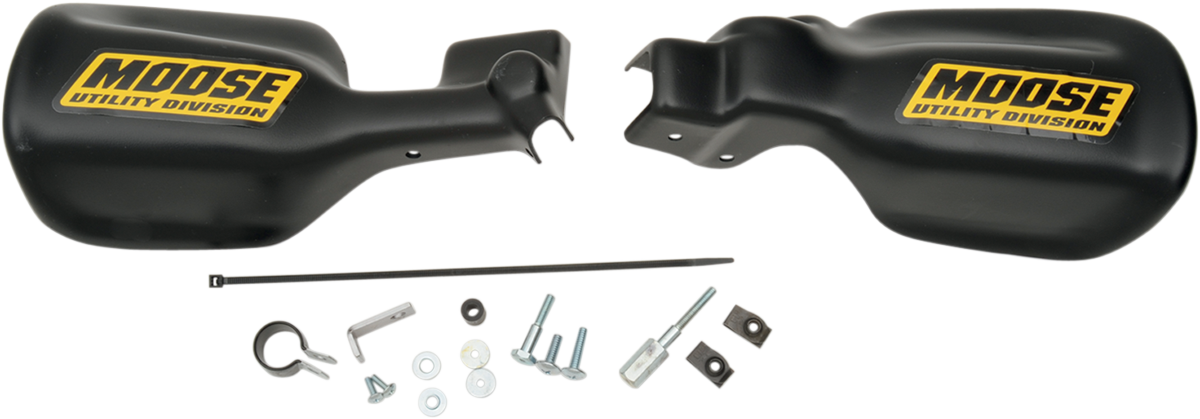 Moose Utility Stealth Black Contoured Handguards Hand Shields Pair