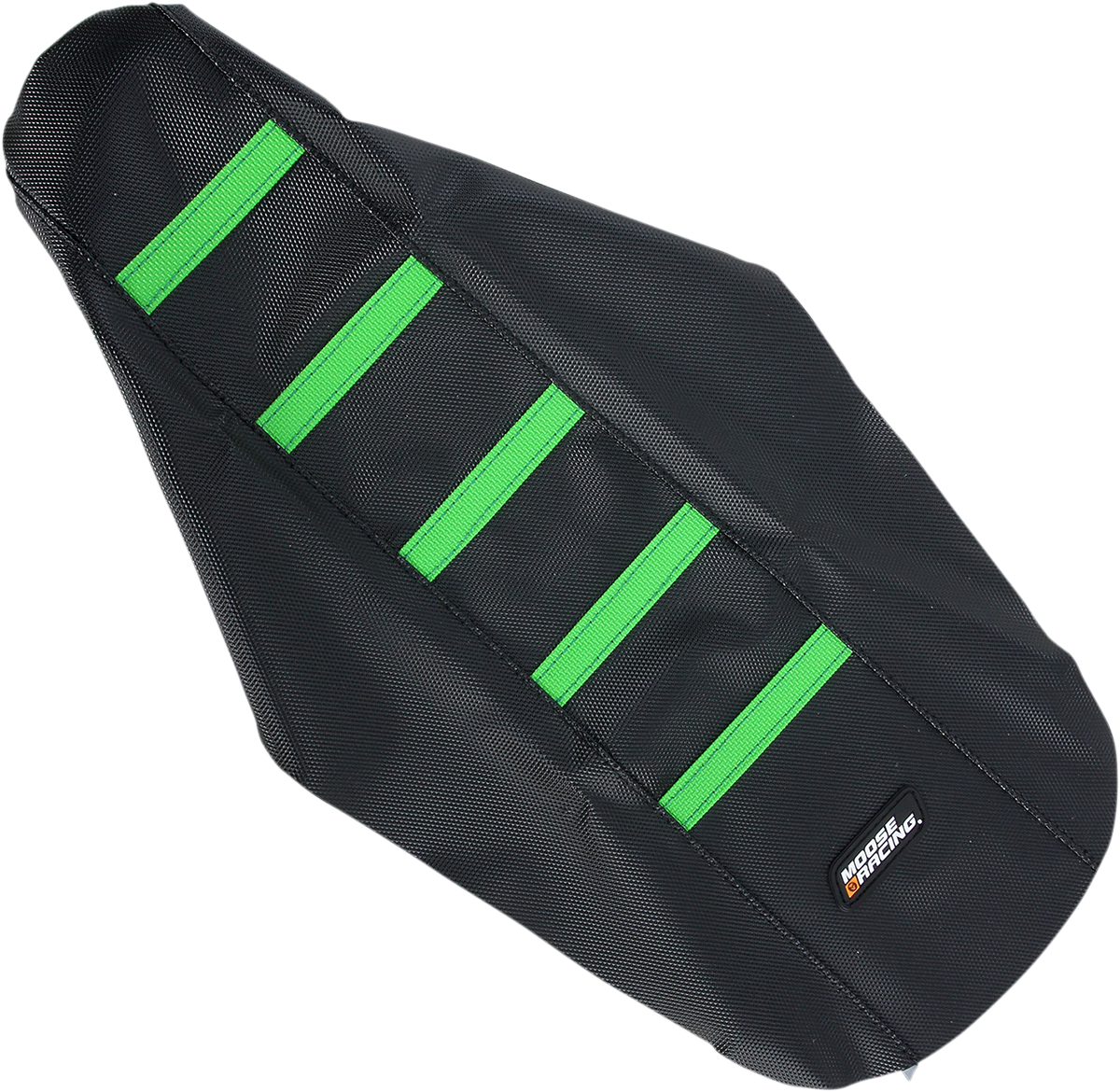 Moose Black Green Rubberized High Traction Ribbed Seat Cover For KX