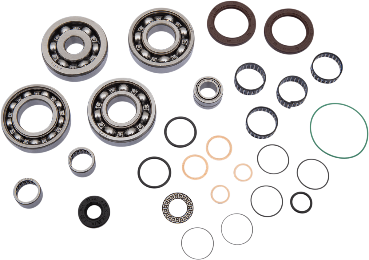 Moose Transmission Rebuild Kit Bearings Seals O Rings Shims