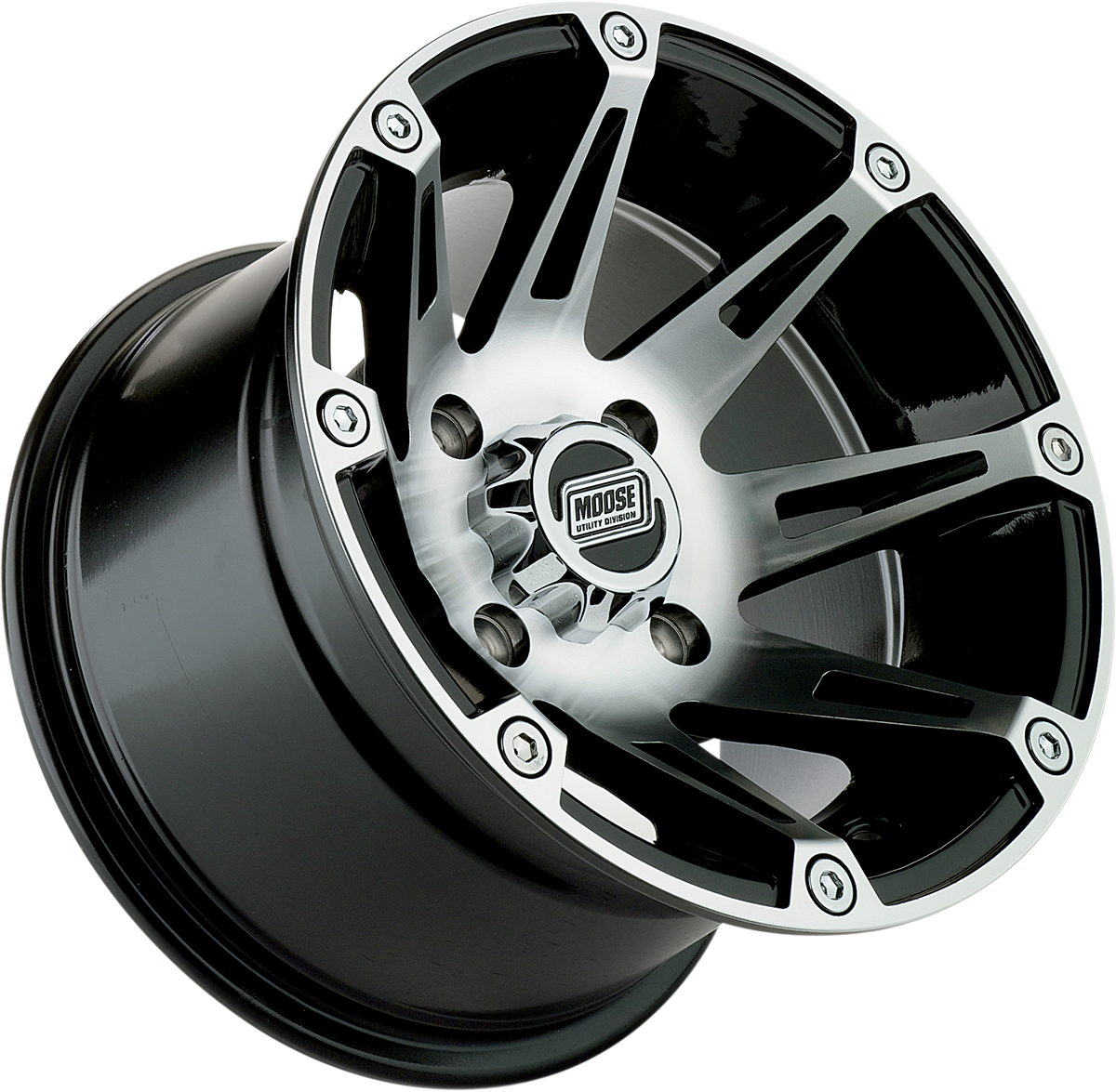MU 387X Machined Rear Wheel Assembly 12x8 4/110 2+6