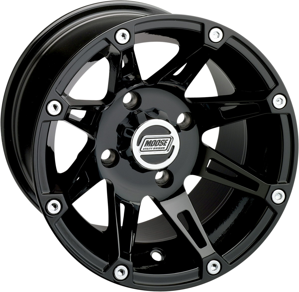 MU 387X Black Front Wheel Assembly 14x7 4/136 4+3