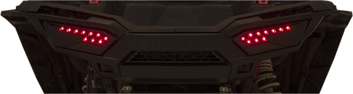 Moose LED Tail Lights Black Lens Left Right Pair