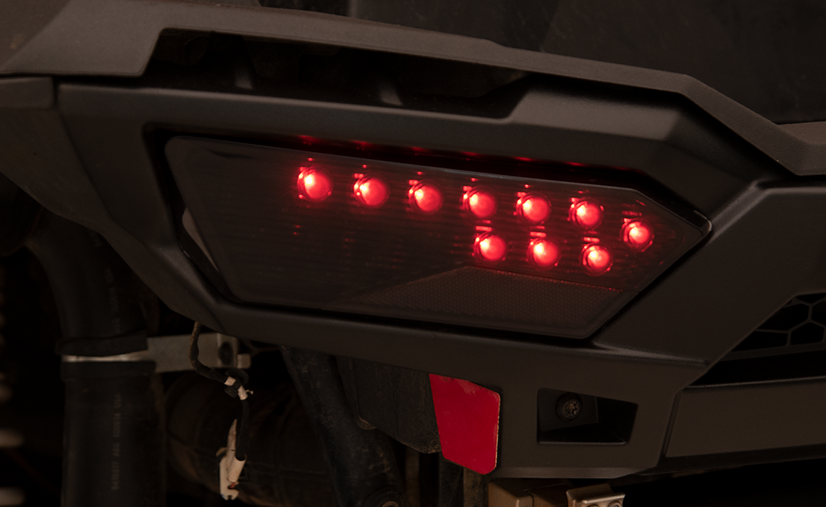 Moose LED Tail Lights Black Lens Left Right Pair