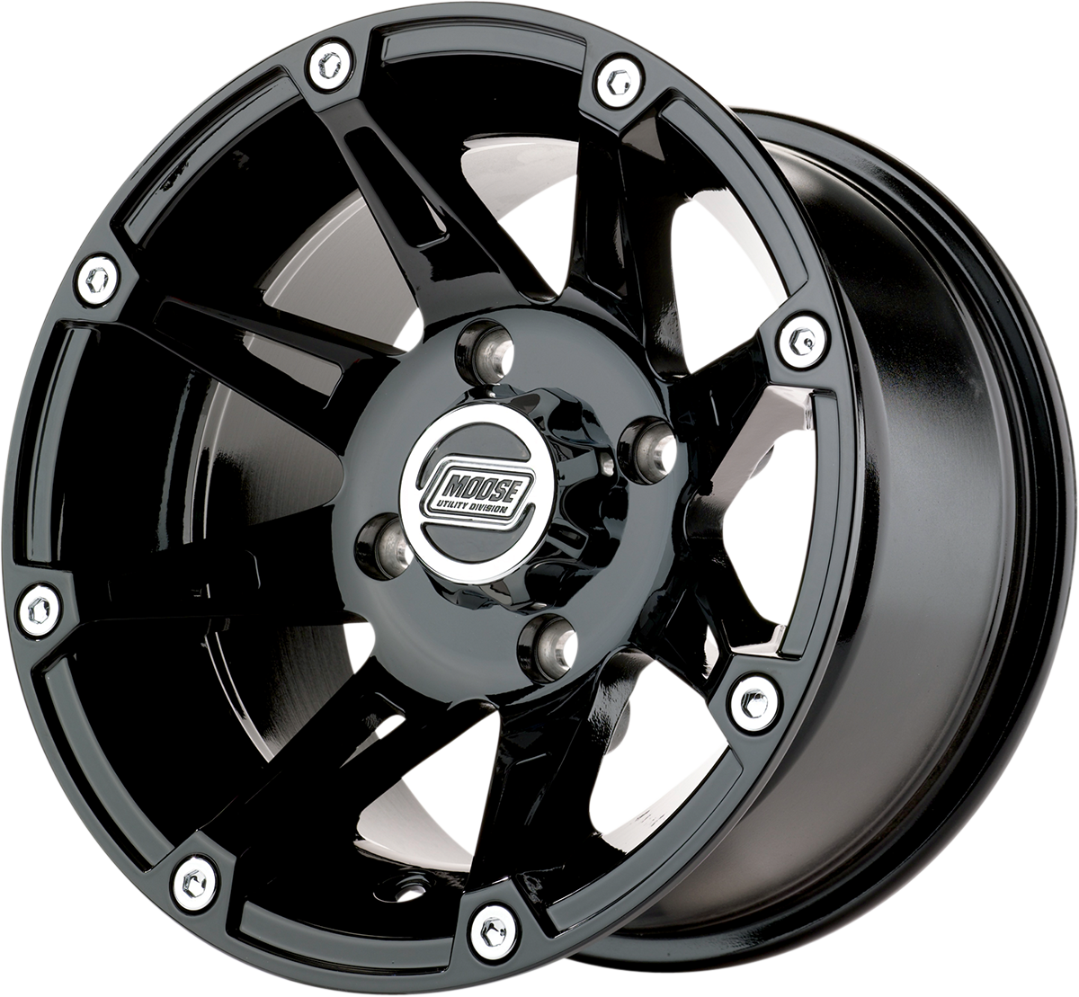 MU 387X Black Rear Wheel Assembly 12x8 4/110 2+6