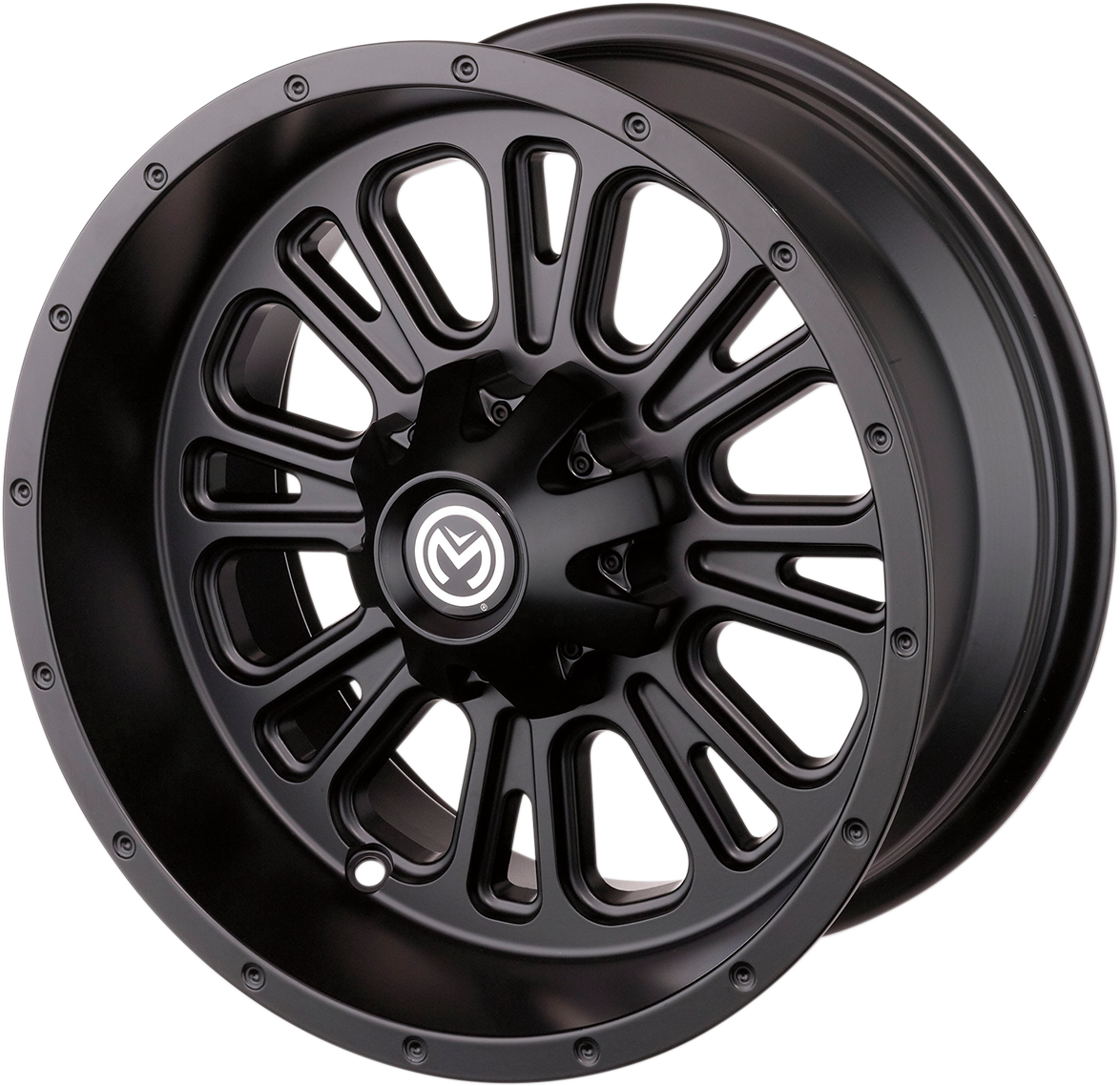 MU 399X Black Front Wheel Assembly 14x7 4/156 4+3