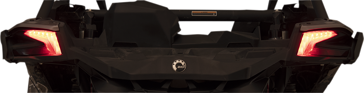 Moose LED Tail Lights Black Lens Left Right Pair