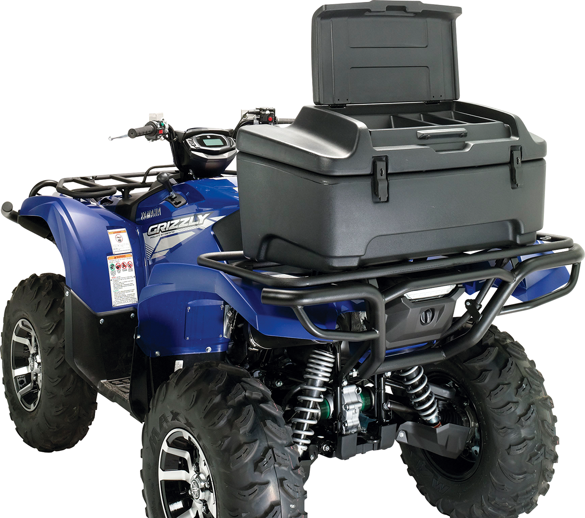 Moose Utility Two-Tier Rear Storage Trunk Cargo Box Crate for ATVs