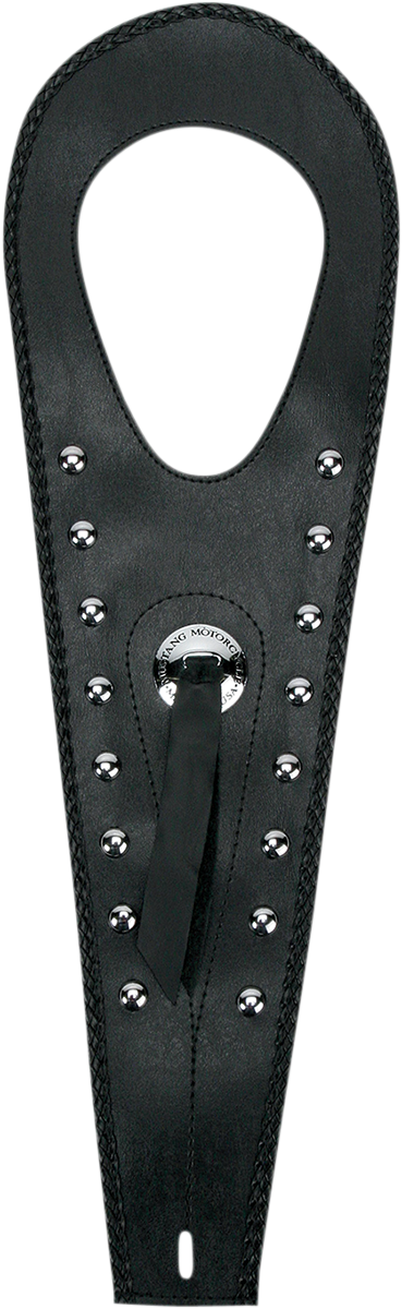 Mustang Black Studded Felt Lined Tank Protector Bib w Concho