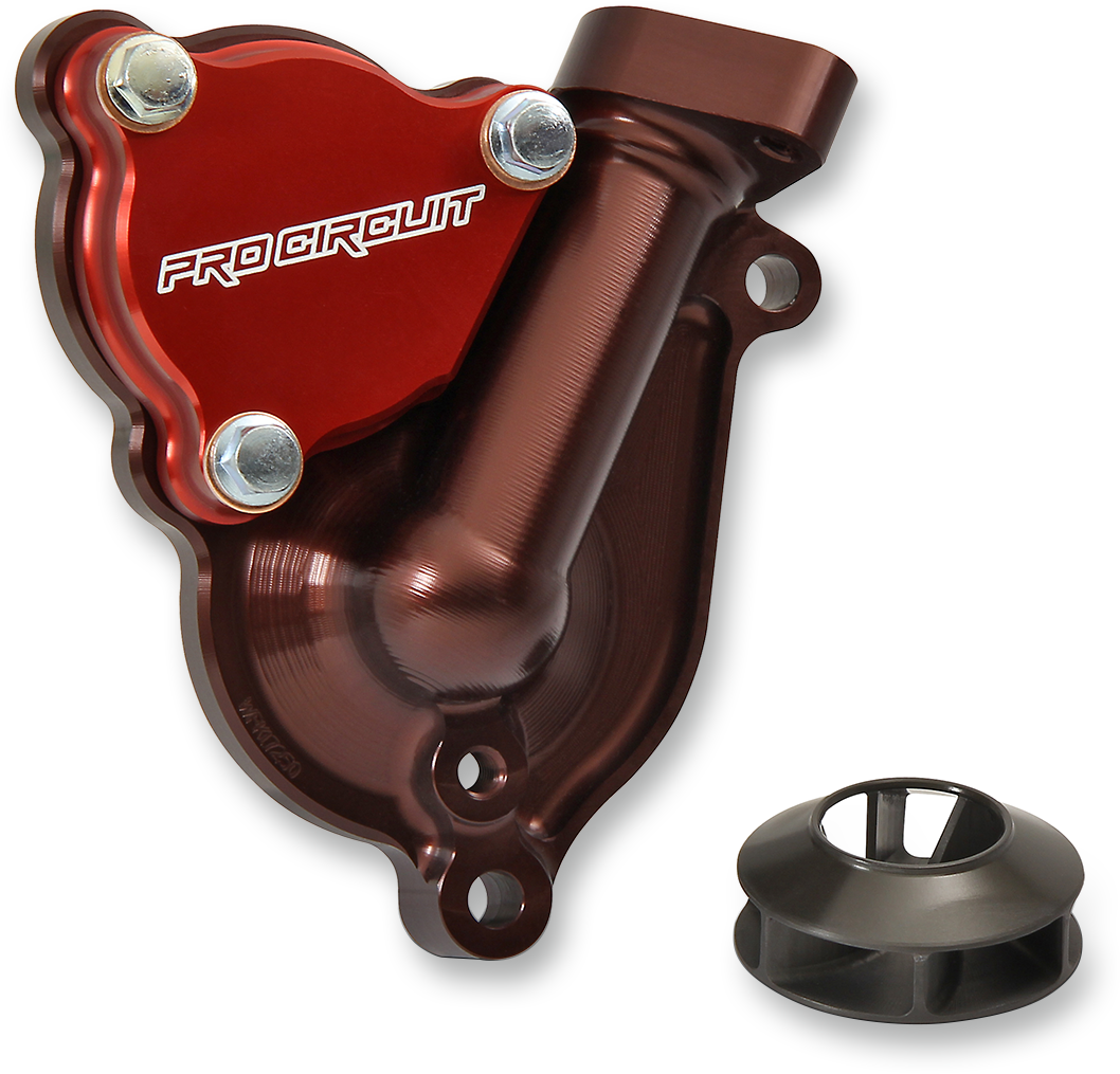 Pro Circuit Red Billet Alluminum Water Pump Cover Impeller Kawasaki KX250F 17-19