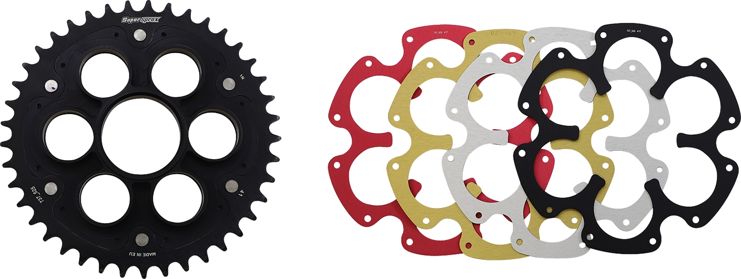 Supersprox Edge Rear Drive Sprocket With Color Insert 41T