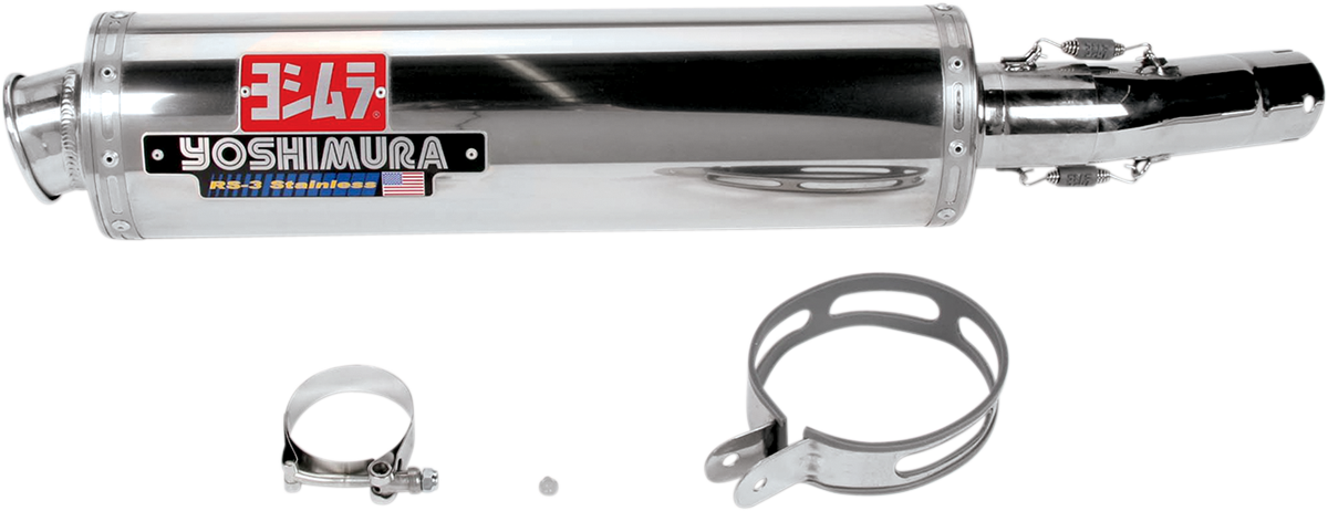 Yosh RS-3 Street Slip On SS Exhaust Pipe Suzuki SV650 SV650S 2