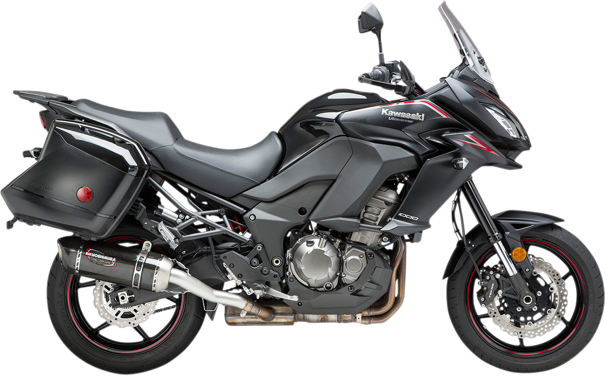 Yosh Alpha Street Slip On CF Exhaust Pipe Works Kawasaki Versys 1000 3