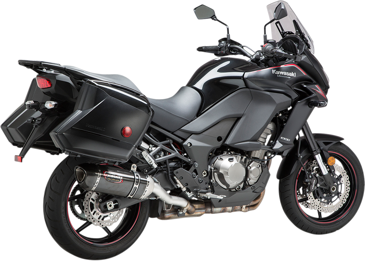 Yosh Alpha Street Slip On CF Exhaust Pipe Works Kawasaki Versys 1000 5