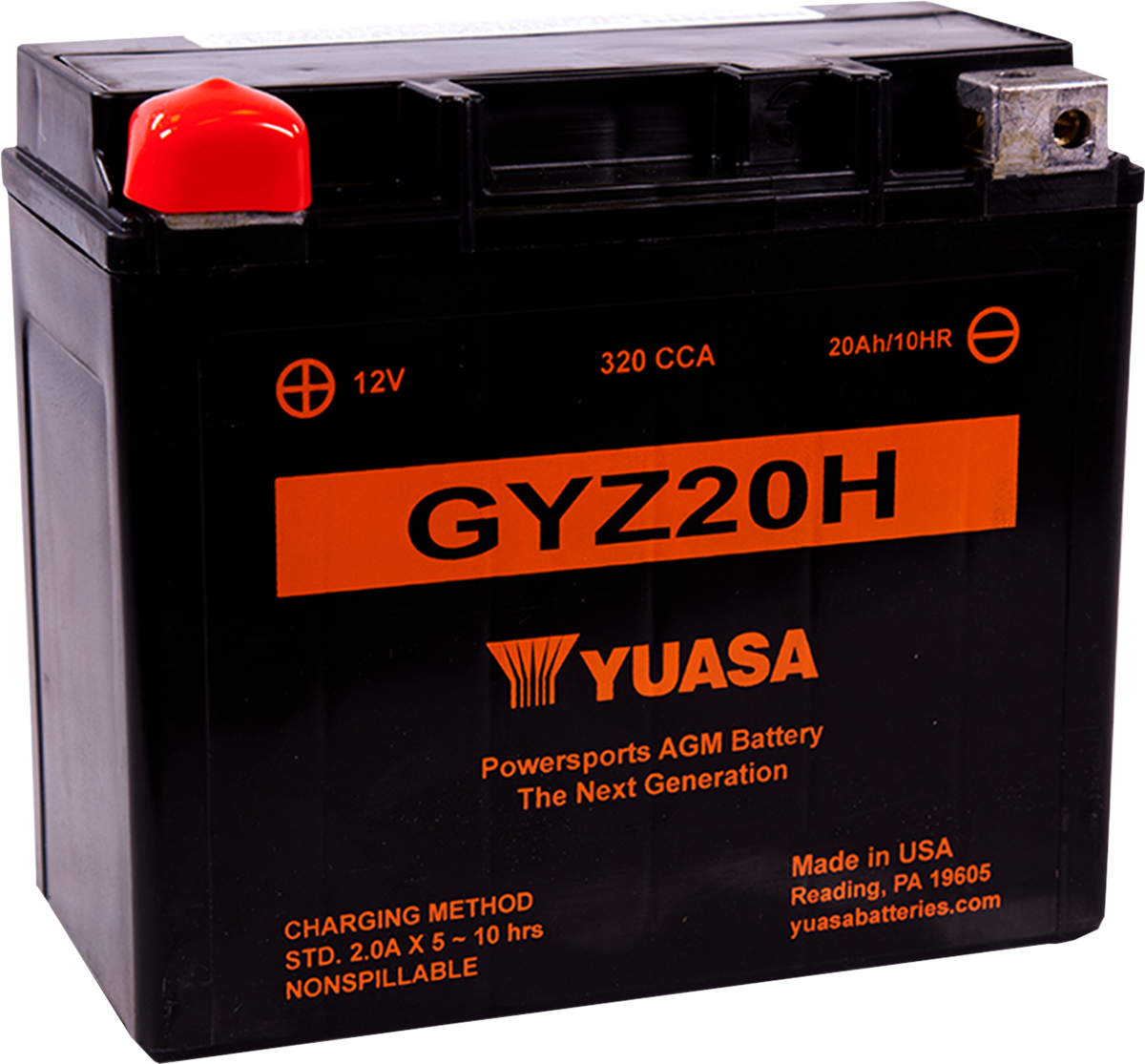 Yuasa Battery GYZ Factory-Activated AGM Maintenance-Free Battery