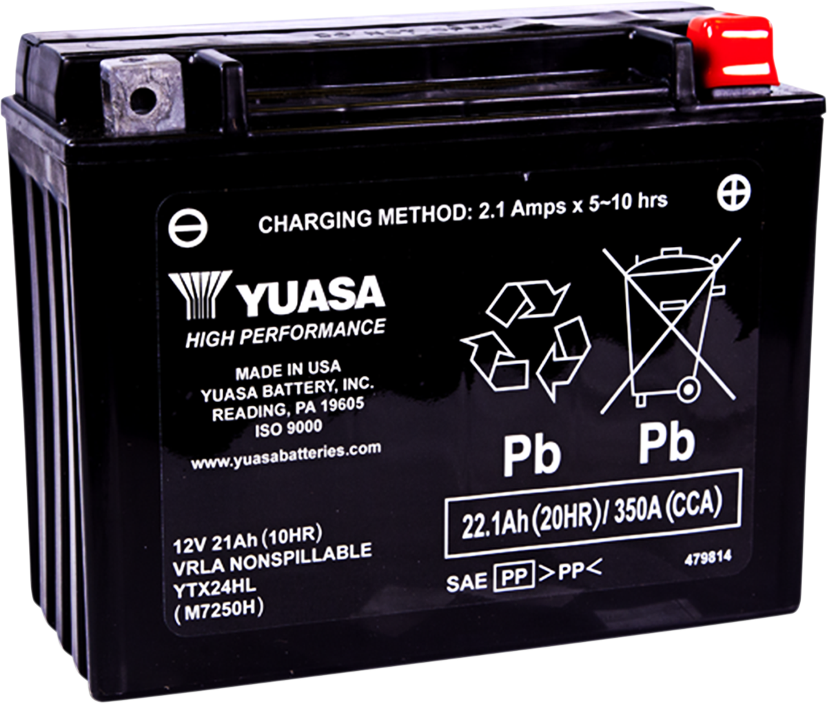 Yuasa Battery YTX Factory Activated AGM Maintenance-Free Battery